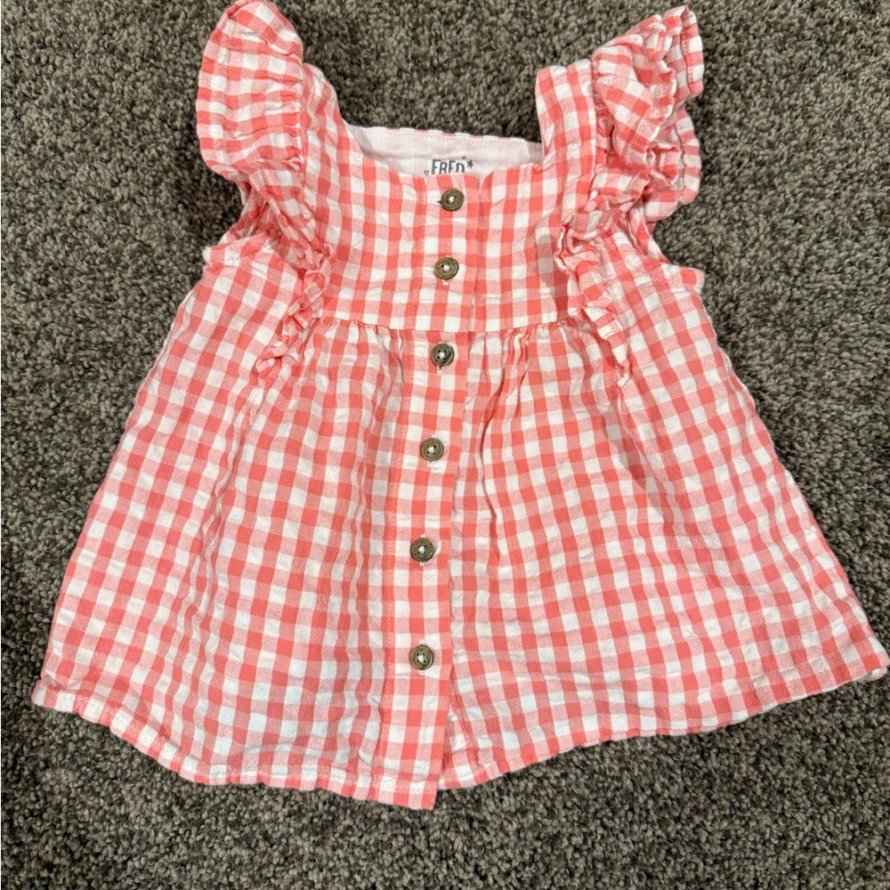 Pink Gingham Kids Dress